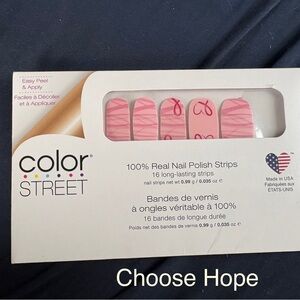 Color Street Pink and Red Nail Strips